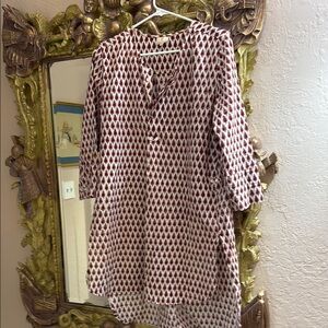 Anohki 100% cotton Patterned Tunic coverup